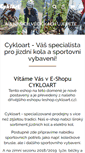 Mobile Screenshot of cykloart.cz